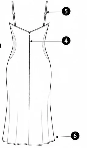 Dibujo técnico trasero