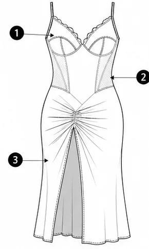 Dibujo técnico frontal